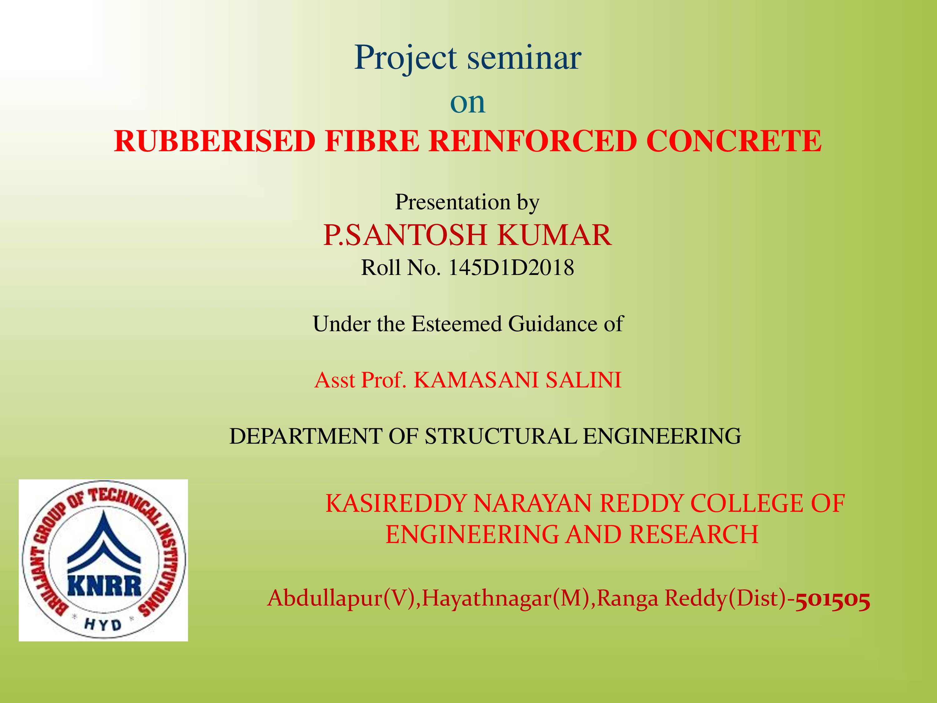 Fiber reinforced concrete ppt pdf download